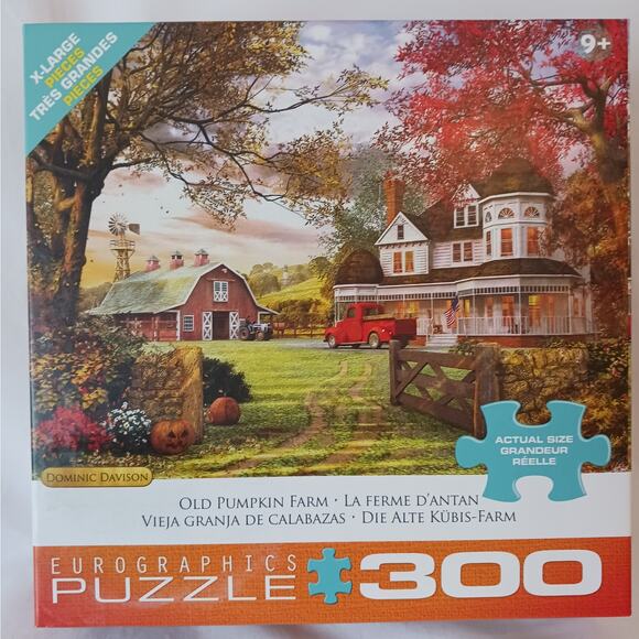 "Old Pumpkin Farm" by Eurographics 300 Large Piece Puzzle - Picture 1 of 2